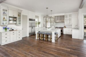 Kitchen with hardwood floor